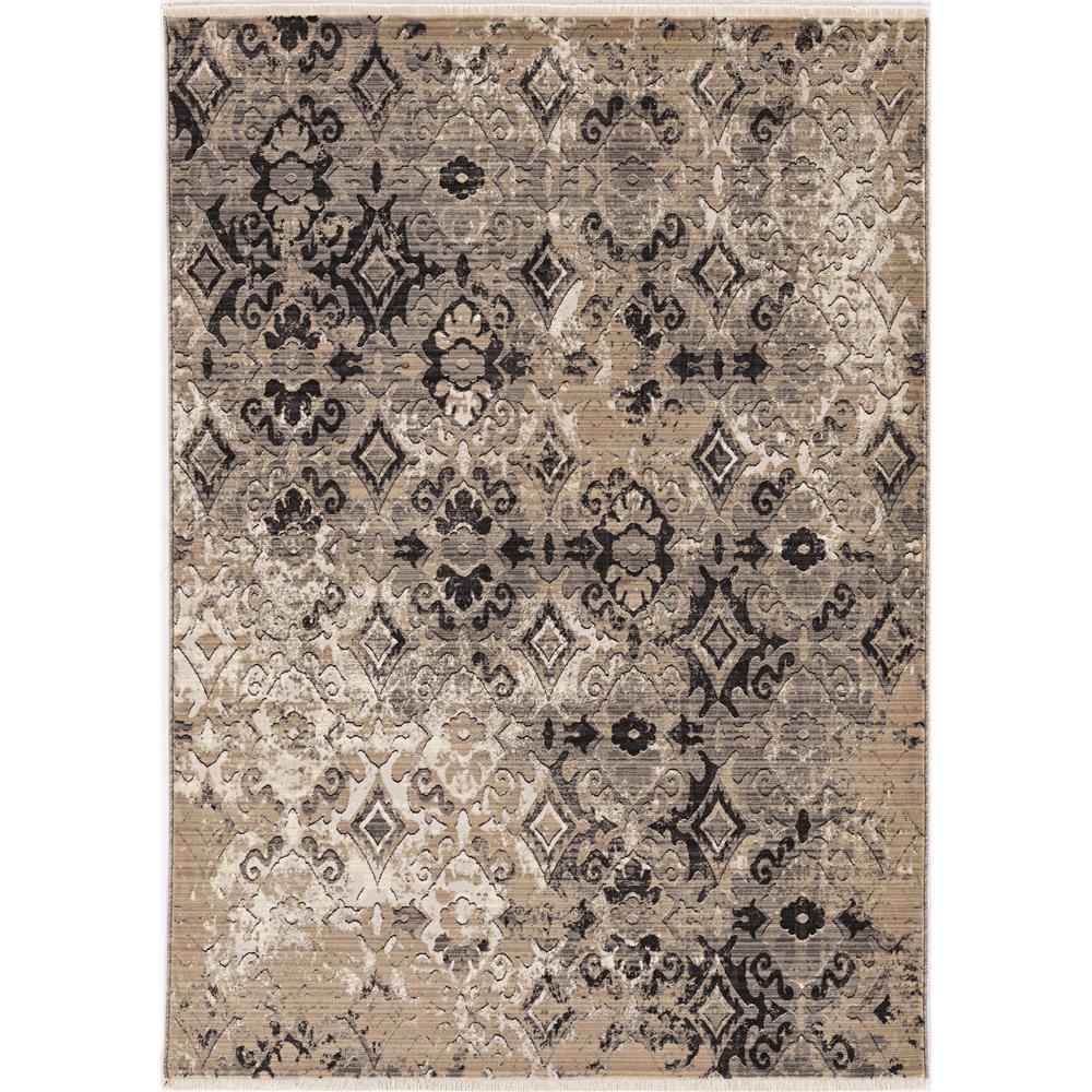 KAS 7653 Westerly 2 ft. X 8 ft. Area Rug in Ivory/Beige Illusions